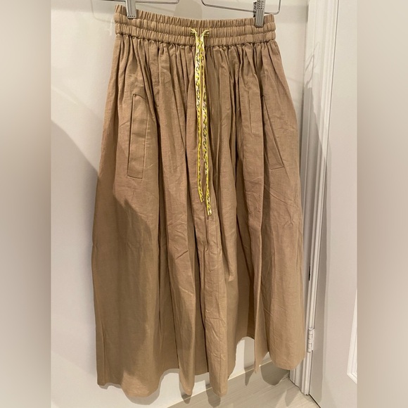 Embroidered Tan Two-Piece Set - Picture 6 of 8